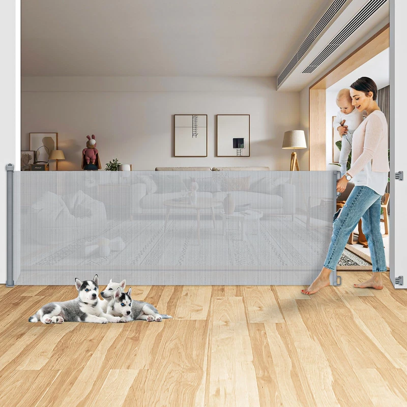 Tanoshii 78 Inch Retractable Baby Gate Extra Wide For Large Opening Child
Opens in a new window or t