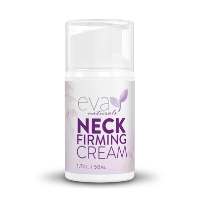 Neck Firming Cream by Eva Naturals (1.7 oz) Airless Pump - Firming Lotion for