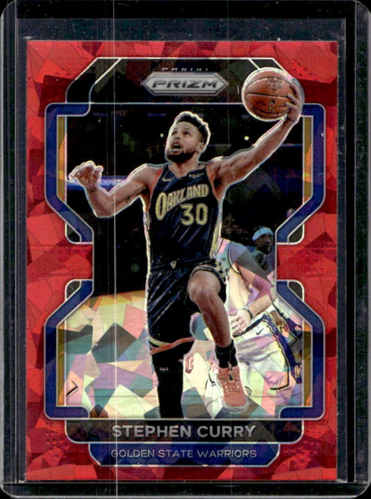 2021-22 Prizm Stephen Curry Red Ice #154 Warriors