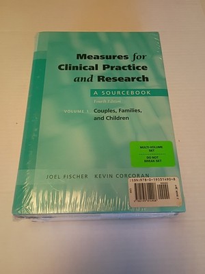 Measures for Clinical Practice and Research, Volume 1 & Volume 2 Lot- New