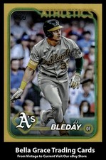 2024 Topps Series 1 JJ Bleday #147 Oakland Athletics Gold Foil MLB Baseball