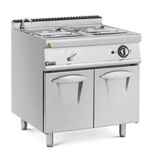 Bagnomaria 6.000W 2 x GN1/2 & GN1/3 Rubinetto Mobiletto base (80 x 73 cm)