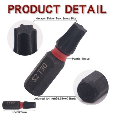 Precise Cut Metric Torxes Driver Bit 10pcs Steel Construction Repair Kit