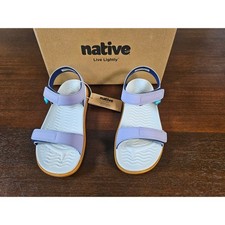 Native Charley Sugarlite Sandal Kids C12 Purple Sugarlite Strappy Water Friendly