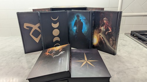LitJoy The Mortal Instruments Box Set of 6 by Cassandra Clare Hardcover Signed - Foto 6 di 16