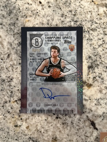 Danny Wolf #SSA-DW 2025 Topps Shopping Spree Signature card