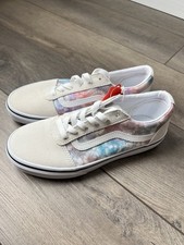 VANS Ward Pastel Heart Tie Dye Youth Size 4.0