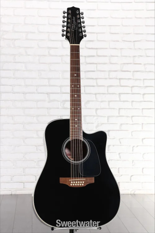 Takamine GD-38CE 12-string Acoustic-electric Guitar - Black