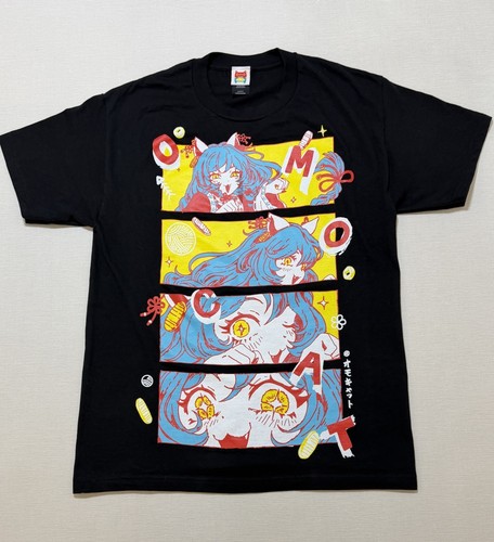 OMOCAT T-shirt Vtuber OMORI Hololive UNISEX Size Medium Black Cotton