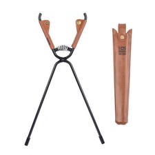 Pince de cheminée extérieure avec housse en simili cuir acier carbone1112