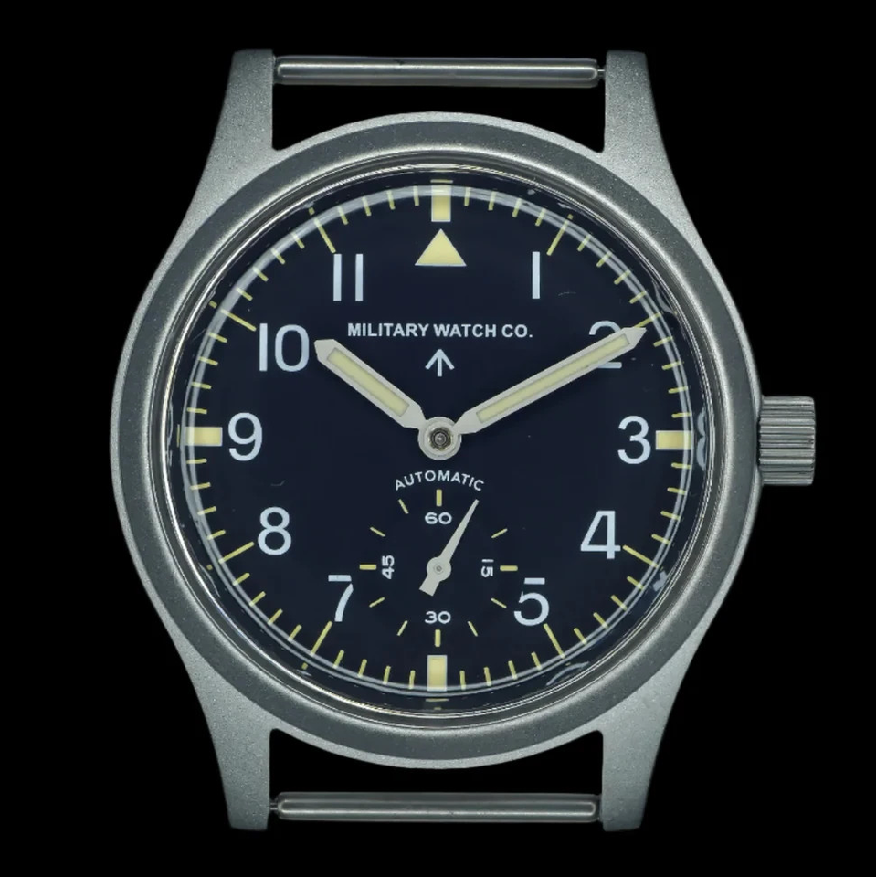 MWC Dirty Dozen Meccanico Quarzo Ibrido Acciaio Nero Militare Orologio Uomo