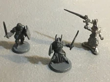 A32612 RAL PARTHA MINIATURES METAL 3 PK PALADIN KNIGHT FIGHTER D&D