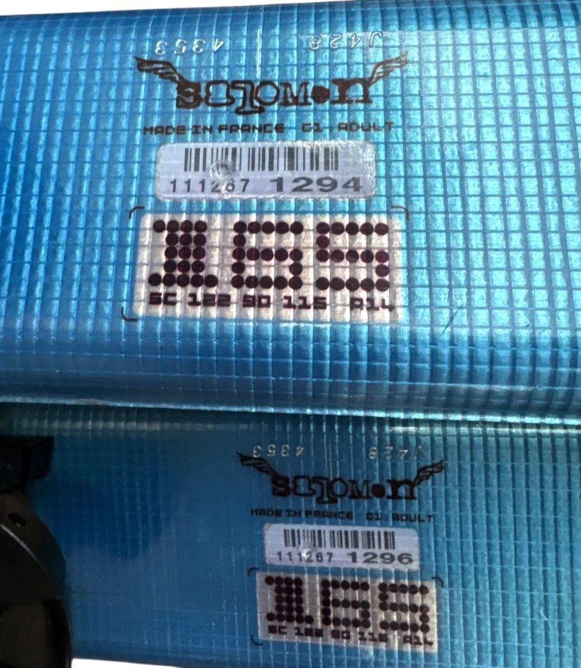 Marco espacial Salomon Pocket Rocket 165 cm esquís SC 122 90 115 R14 ~Z12/Ti fijaciones Foto 4 de 4