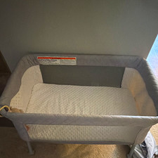 Baby Delight Beside Me Dreamer Convertible Bedside Sleeper, Mesh, Gray/White