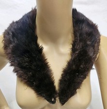 Vintage fur collar Brown Real Fur Collar 29.5 Inches