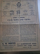 1961/62 Ilford v Barking Isthmian League 