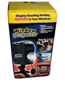 Window Projector Display, 12 Holiday Movies, Christmas/Halloween