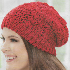 Lady's Open Shells Hat crochet pattern instructions