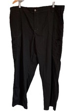 Carhartt Men s Cargo Utility Pants 2XL Black Elastic Waist Drawstring Workwear