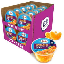 Dole Mandarin Orange Fruit in Jelly Pots 20 X 123G, Healthy, Food Snacks 5.69 per kilo