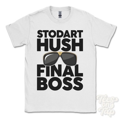 STODART HUSH FINAL BOSS T-SHIRT lustiges Weihnachtsgeschenk Bowes County Durham England