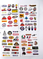 4 sheets vinyl waterproof STICKERS -  Car  Bike racing -  rc cars, models,
