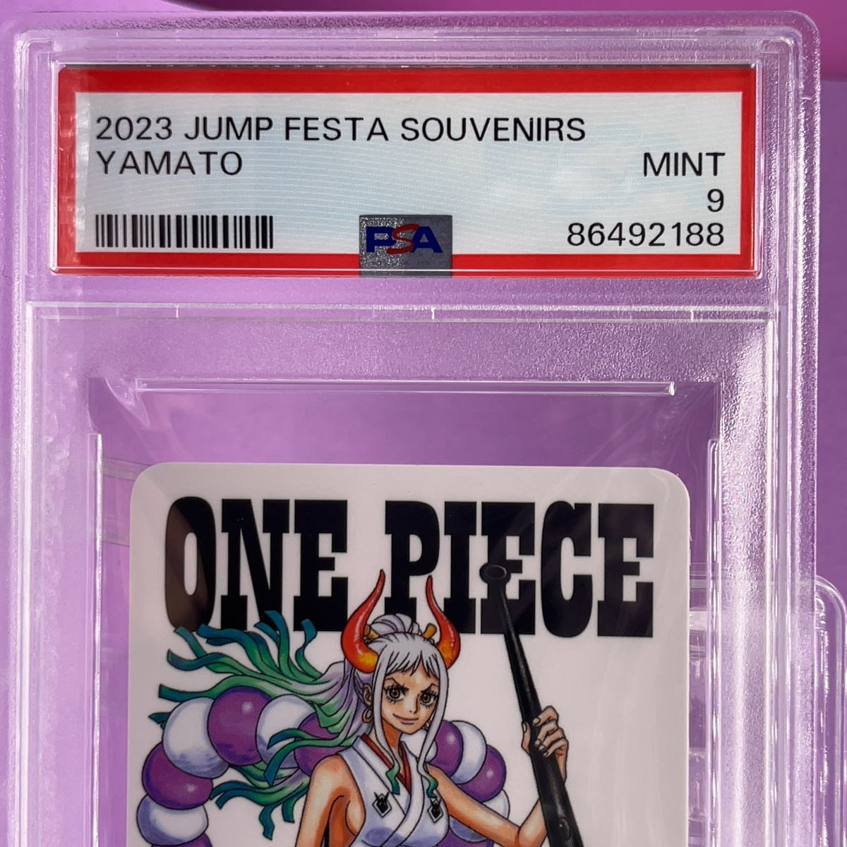 非売品　PSA9　ヤマト　ジャンプフェスタ2023YAMATO PSA 9 Yamato Jump Festa 2023 Souvenirs Card ONE PIECE Promo Mint