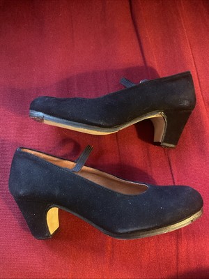 Rumpf Flamencoschuh 36 - Wildleder Schwarz