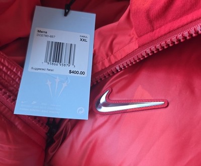 $400 Nike x NOCTA Drake Down Puffer Jacket Sunset Red Size 2X
