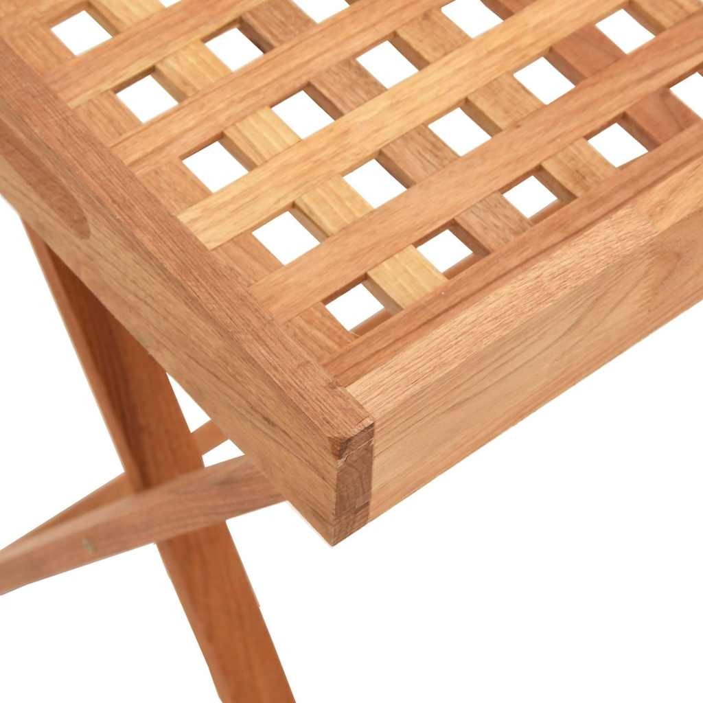 Tavolo a Vassoio Pieghevole 52x36x56,5cm Legno Massello di Noce vidaXL foto 5