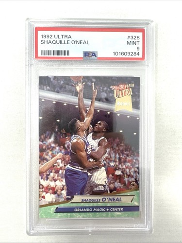 Shaquille O'Neal 1992-93 Fleer Ultra #328 Rookie RC PSA 9