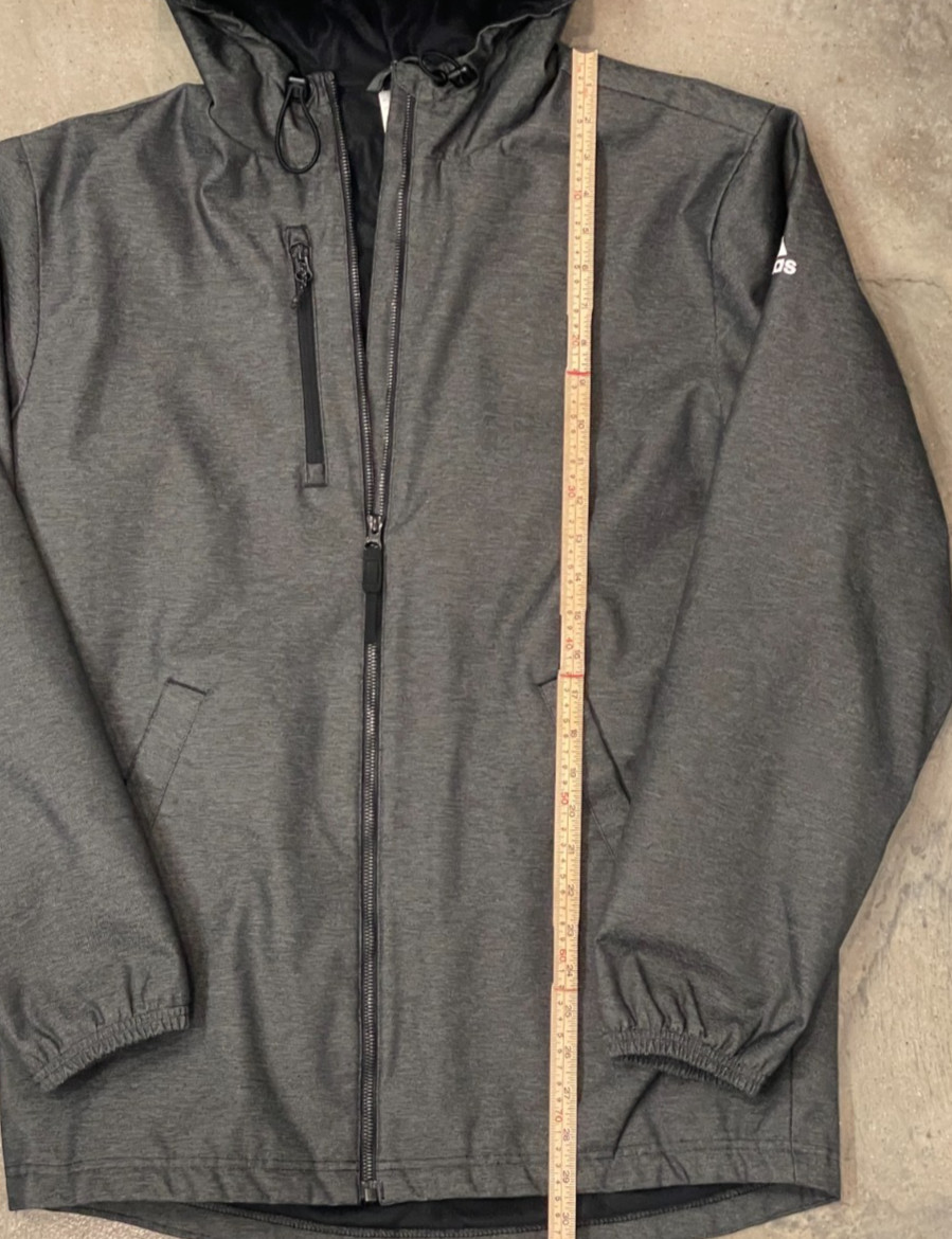 Adidas Climaproof Parka Coat Men XS Gray Black Fleece Lined Insulated Winter thumbnail 7