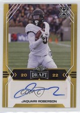 2022 Leaf Draft Auto Gold Jaquarii Roberson #BA-JR1 Auto 1k3z