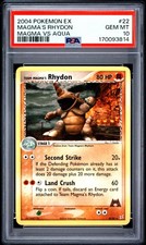 2004 POKEMON EX TEAM MAGMA VS TEAM AQUA #22 TEAM MAGMA'S RHYDON PSA 10 on eBay