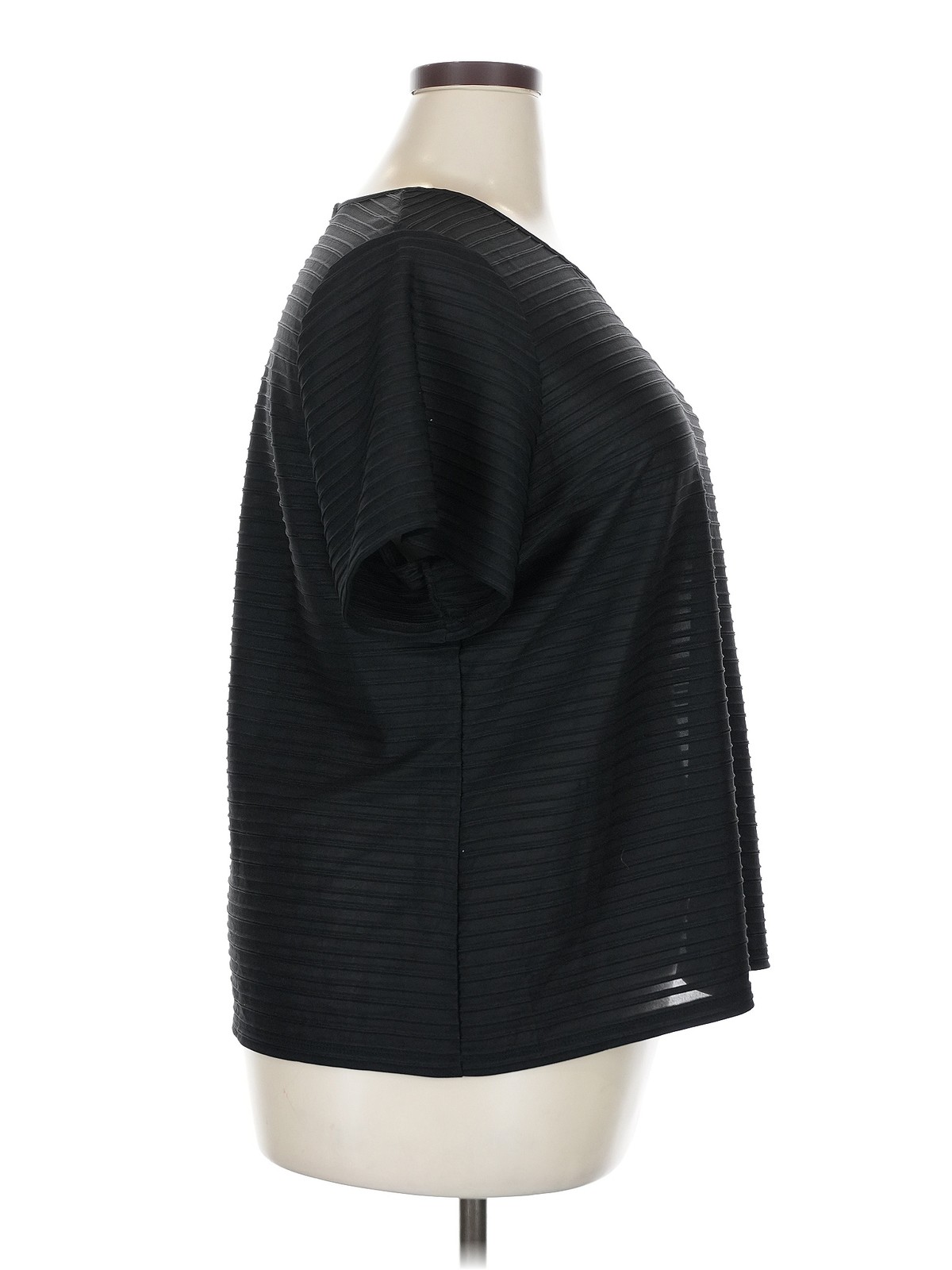 NWT Calvin Klein Women Black Short Sleeve Top 2X Plus thumbnail 3