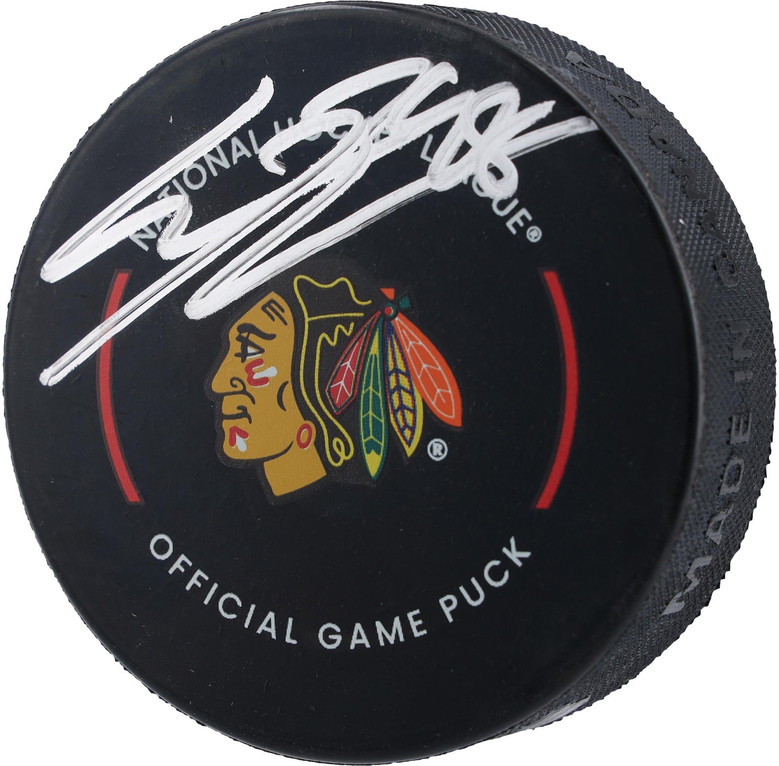 Connor Bedard Autographed Signed Chicago Blackhawks Official Game Puck 