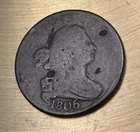 Photo of a 1806-P Half Cent from an eBay listing that sold on Jul 1, 2026