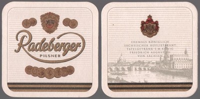 Old beer mat Radeberger Radeberg variant Hofkirche right * bd241e