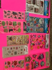 Scrapbooking sticker variety bundle, 9 sheets