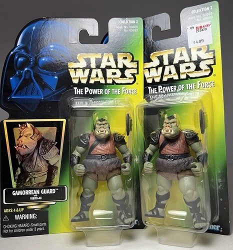 PAIR of Star Wars GAMORREAN GUARDS The Power Of The Force Action Figures