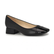 New! Nine West Sophe Slip-on Square Toe Dress Pumps/Black/Size 5.5