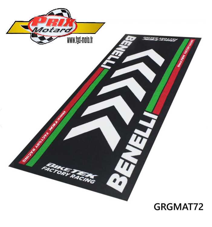 Tapis atelier Benelli Série 4 antidérapant pour mécanique moto