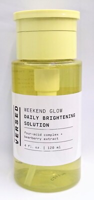 Versed Weekend Glow Daily Brightening Solution 4 fl oz / NEW / Free Shipping