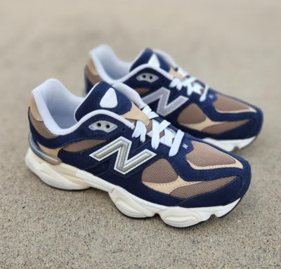 New Balance 9060 Navy Mushroom GC9060BF GS & Women's Size New