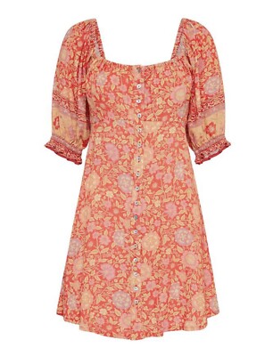 spell love story boho dress NWT Spell & The Gypsy Collective Love Story Mini Dress Boho Floral XL  X-large