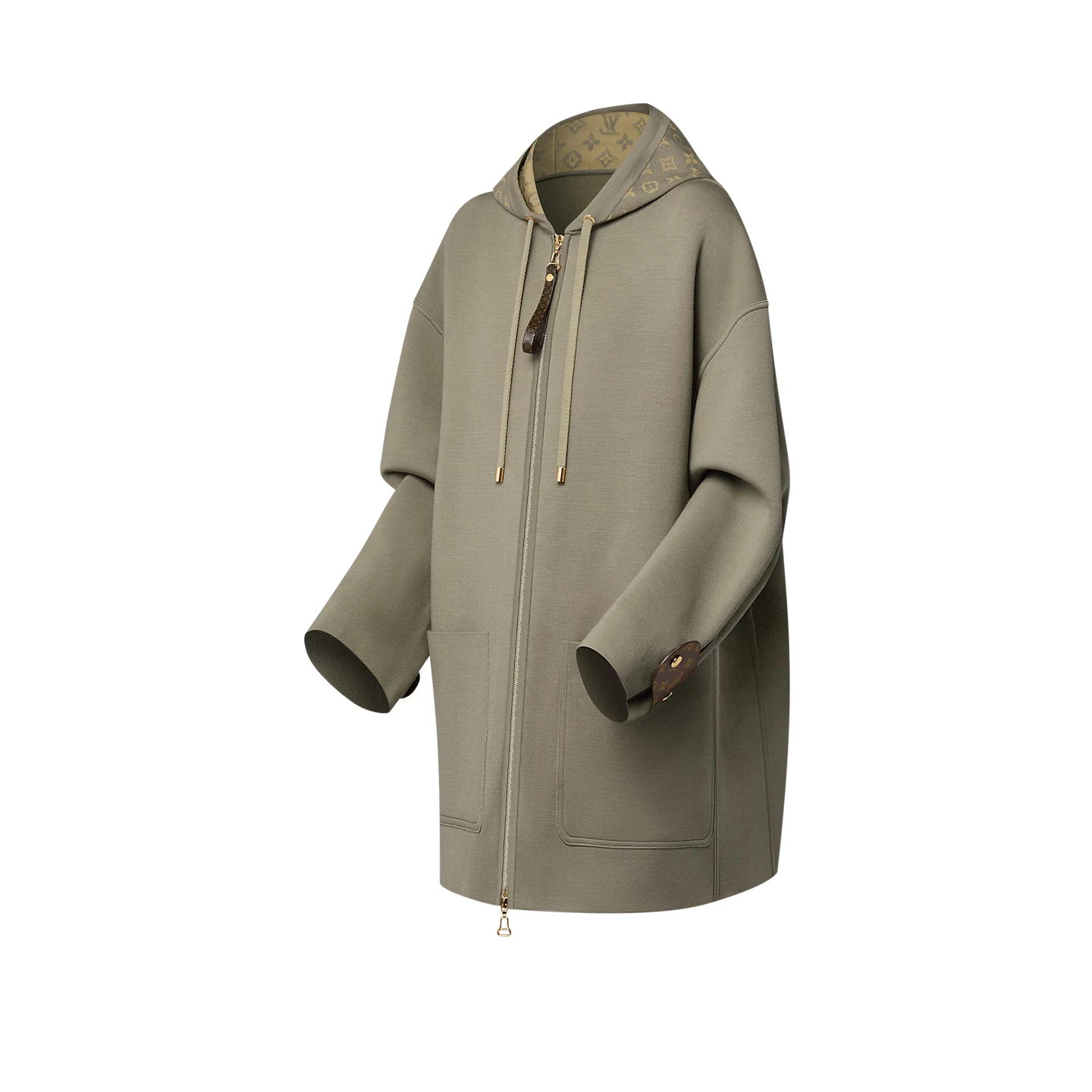 LOUIS VUITTON（LV） Cappotto Louis Vuitton con cappuccio e zip nuovo unisex taglie forti small. Nuova aggiunta.