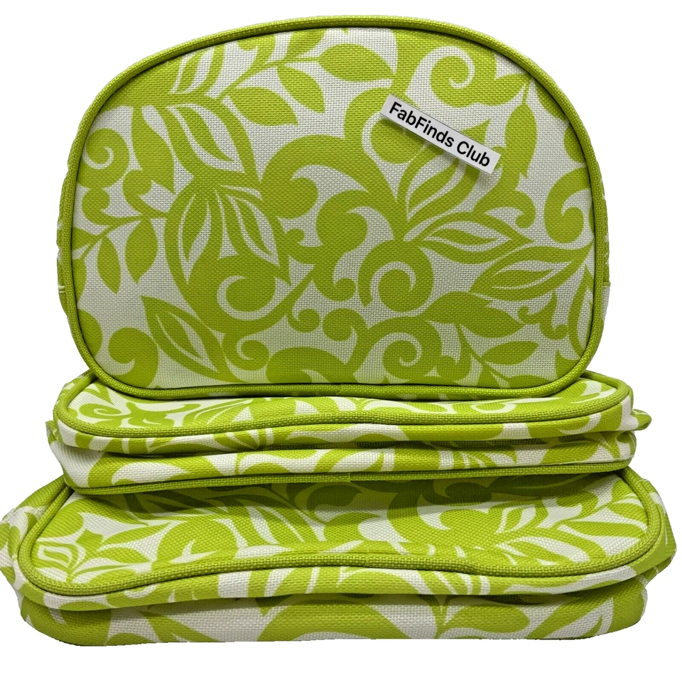 3 bolsas organizadoras de monedero para maquillaje cosmético floral Clinique Foto 2 de 4