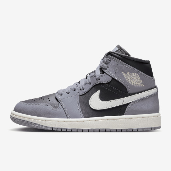 Кроссовки Nike Womens Jordan 1 Mid цементно-серого цвета (BQ6472-022) доставлены в ускоренном порядке