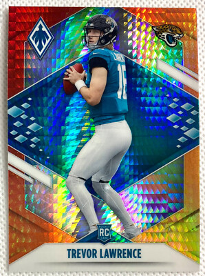 2021 Panini Phoenix Trevor Lawrence Rookie Fire Burst Card RC #101 NFL Jaguars