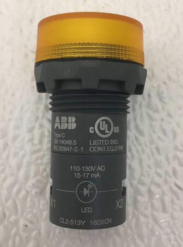 CL2513Y ABB Compact Pilot Light Yellow LED 110130V AC eBay